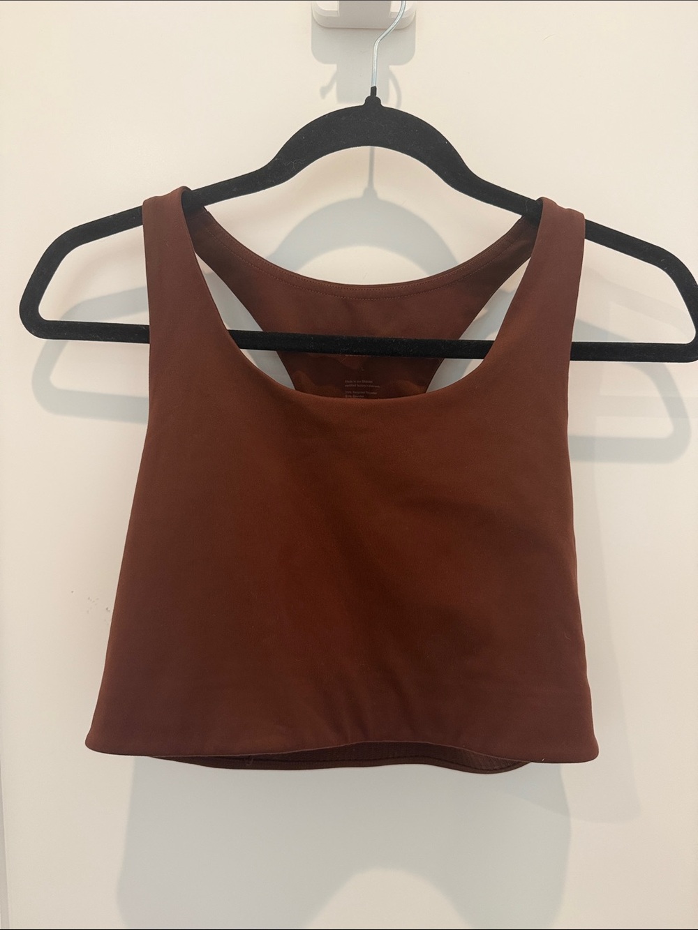 girlfriend collective Brown Crop Tank Top